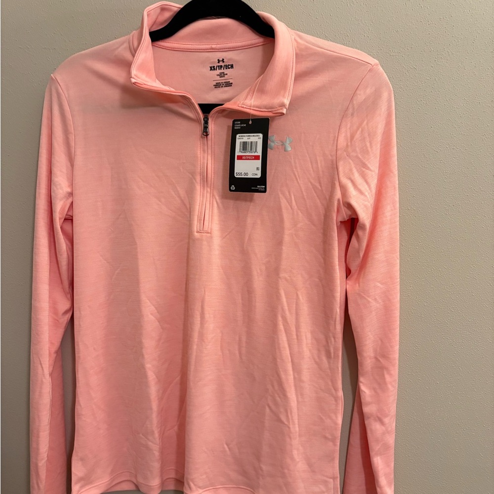 NWT Under Armour Light Pink Pullover size XS